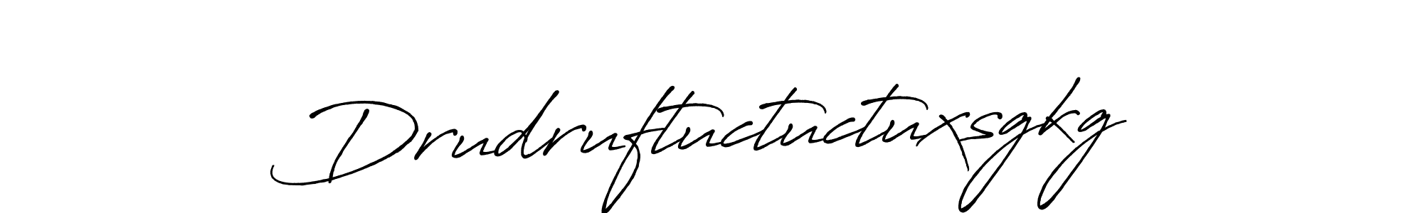 The best way (Antro_Vectra_Bolder) to make a short signature is to pick only two or three words in your name. The name Drudruftuctuctuxsgkg include a total of six letters. For converting this name. Drudruftuctuctuxsgkg signature style 7 images and pictures png