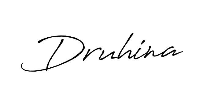 Create a beautiful signature design for name Druhina. With this signature (Antro_Vectra_Bolder) fonts, you can make a handwritten signature for free. Druhina signature style 7 images and pictures png