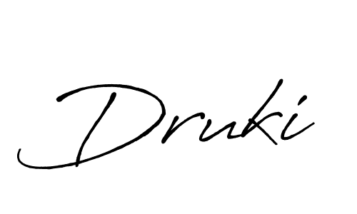 How to Draw Druki signature style? Antro_Vectra_Bolder is a latest design signature styles for name Druki. Druki signature style 7 images and pictures png