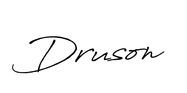 It looks lik you need a new signature style for name Druson. Design unique handwritten (Antro_Vectra_Bolder) signature with our free signature maker in just a few clicks. Druson signature style 7 images and pictures png