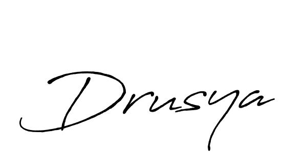 Similarly Antro_Vectra_Bolder is the best handwritten signature design. Signature creator online .You can use it as an online autograph creator for name Drusya. Drusya signature style 7 images and pictures png