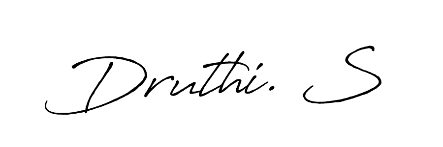 if you are searching for the best signature style for your name Druthi. S. so please give up your signature search. here we have designed multiple signature styles  using Antro_Vectra_Bolder. Druthi. S signature style 7 images and pictures png