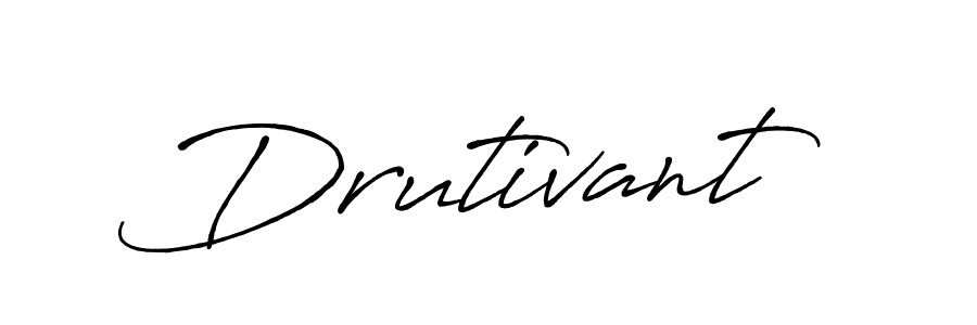 You should practise on your own different ways (Antro_Vectra_Bolder) to write your name (Drutivant) in signature. don't let someone else do it for you. Drutivant signature style 7 images and pictures png