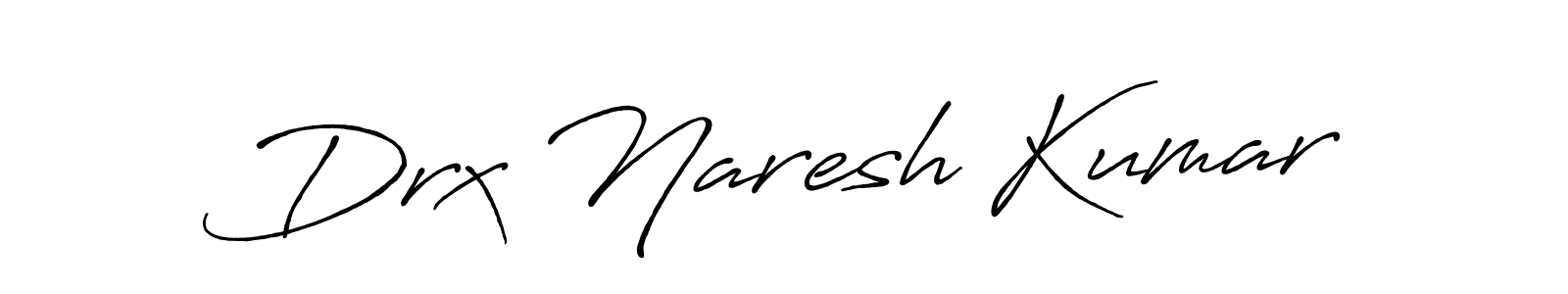 Also we have Drx Naresh Kumar name is the best signature style. Create professional handwritten signature collection using Antro_Vectra_Bolder autograph style. Drx Naresh Kumar signature style 7 images and pictures png