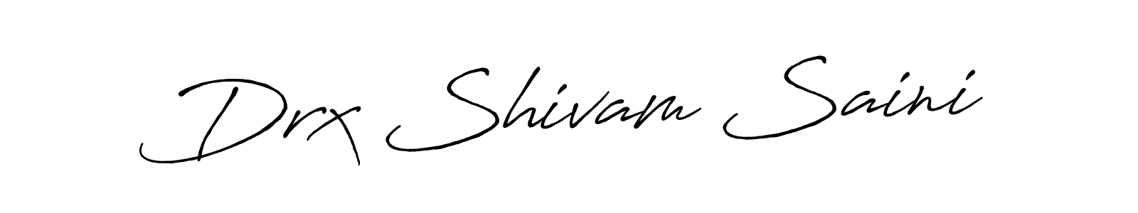 This is the best signature style for the Drx Shivam Saini name. Also you like these signature font (Antro_Vectra_Bolder). Mix name signature. Drx Shivam Saini signature style 7 images and pictures png
