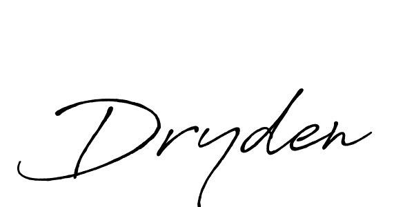 How to make Dryden signature? Antro_Vectra_Bolder is a professional autograph style. Create handwritten signature for Dryden name. Dryden signature style 7 images and pictures png