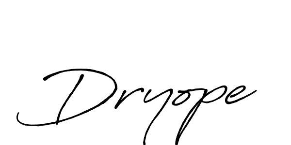 Once you've used our free online signature maker to create your best signature Antro_Vectra_Bolder style, it's time to enjoy all of the benefits that Dryope name signing documents. Dryope signature style 7 images and pictures png