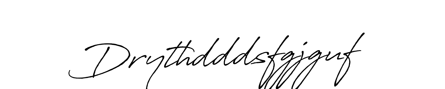 The best way (Antro_Vectra_Bolder) to make a short signature is to pick only two or three words in your name. The name Drythdddsfgjguf include a total of six letters. For converting this name. Drythdddsfgjguf signature style 7 images and pictures png