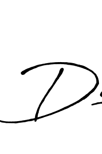 Ds stylish signature style. Best Handwritten Sign (Antro_Vectra_Bolder) for my name. Handwritten Signature Collection Ideas for my name Ds. Ds signature style 7 images and pictures png