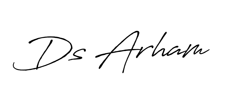 Antro_Vectra_Bolder is a professional signature style that is perfect for those who want to add a touch of class to their signature. It is also a great choice for those who want to make their signature more unique. Get Ds Arham name to fancy signature for free. Ds Arham signature style 7 images and pictures png