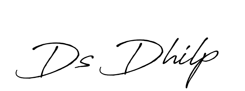 Antro_Vectra_Bolder is a professional signature style that is perfect for those who want to add a touch of class to their signature. It is also a great choice for those who want to make their signature more unique. Get Ds Dhilp name to fancy signature for free. Ds Dhilp signature style 7 images and pictures png