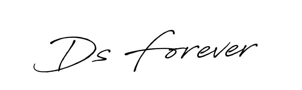 Create a beautiful signature design for name Ds Forever. With this signature (Antro_Vectra_Bolder) fonts, you can make a handwritten signature for free. Ds Forever signature style 7 images and pictures png