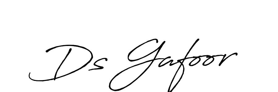 Design your own signature with our free online signature maker. With this signature software, you can create a handwritten (Antro_Vectra_Bolder) signature for name Ds Gafoor. Ds Gafoor signature style 7 images and pictures png