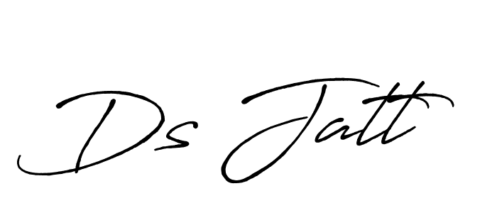 How to make Ds Jatt signature? Antro_Vectra_Bolder is a professional autograph style. Create handwritten signature for Ds Jatt name. Ds Jatt signature style 7 images and pictures png