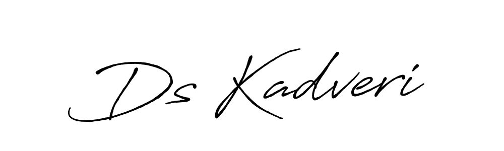 Use a signature maker to create a handwritten signature online. With this signature software, you can design (Antro_Vectra_Bolder) your own signature for name Ds Kadveri. Ds Kadveri signature style 7 images and pictures png