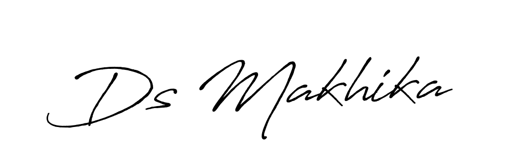 Antro_Vectra_Bolder is a professional signature style that is perfect for those who want to add a touch of class to their signature. It is also a great choice for those who want to make their signature more unique. Get Ds Makhika name to fancy signature for free. Ds Makhika signature style 7 images and pictures png