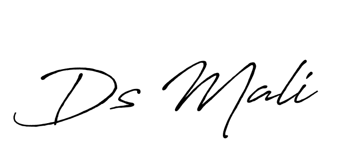 How to make Ds Mali name signature. Use Antro_Vectra_Bolder style for creating short signs online. This is the latest handwritten sign. Ds Mali signature style 7 images and pictures png