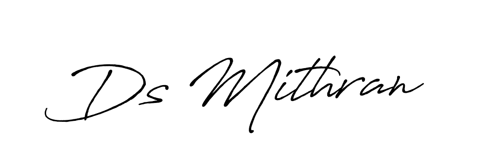 Make a beautiful signature design for name Ds Mithran. Use this online signature maker to create a handwritten signature for free. Ds Mithran signature style 7 images and pictures png