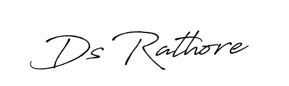 You should practise on your own different ways (Antro_Vectra_Bolder) to write your name (Ds Rathore) in signature. don't let someone else do it for you. Ds Rathore signature style 7 images and pictures png