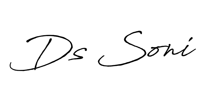 if you are searching for the best signature style for your name Ds Soni. so please give up your signature search. here we have designed multiple signature styles  using Antro_Vectra_Bolder. Ds Soni signature style 7 images and pictures png