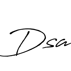 How to Draw Dsa signature style? Antro_Vectra_Bolder is a latest design signature styles for name Dsa. Dsa signature style 7 images and pictures png