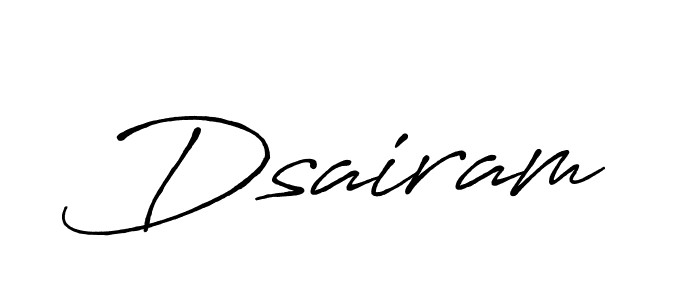 Also You can easily find your signature by using the search form. We will create Dsairam name handwritten signature images for you free of cost using Antro_Vectra_Bolder sign style. Dsairam signature style 7 images and pictures png