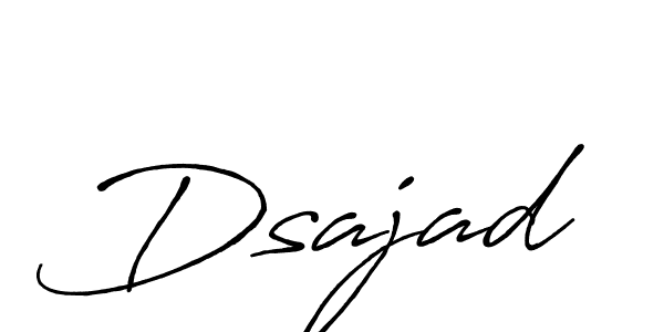 How to make Dsajad name signature. Use Antro_Vectra_Bolder style for creating short signs online. This is the latest handwritten sign. Dsajad signature style 7 images and pictures png