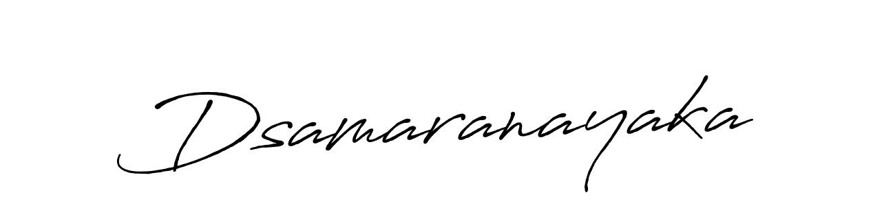 Create a beautiful signature design for name Dsamaranayaka. With this signature (Antro_Vectra_Bolder) fonts, you can make a handwritten signature for free. Dsamaranayaka signature style 7 images and pictures png