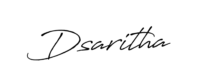 Use a signature maker to create a handwritten signature online. With this signature software, you can design (Antro_Vectra_Bolder) your own signature for name Dsaritha. Dsaritha signature style 7 images and pictures png