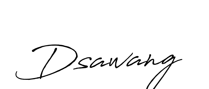 How to make Dsawang signature? Antro_Vectra_Bolder is a professional autograph style. Create handwritten signature for Dsawang name. Dsawang signature style 7 images and pictures png