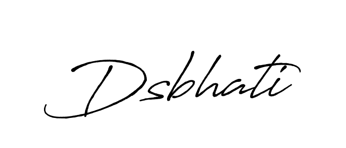 Antro_Vectra_Bolder is a professional signature style that is perfect for those who want to add a touch of class to their signature. It is also a great choice for those who want to make their signature more unique. Get Dsbhati name to fancy signature for free. Dsbhati signature style 7 images and pictures png