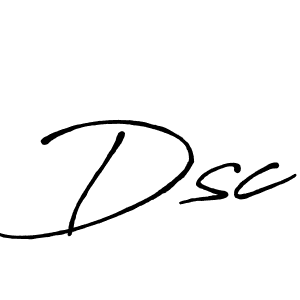 How to make Dsc signature? Antro_Vectra_Bolder is a professional autograph style. Create handwritten signature for Dsc name. Dsc signature style 7 images and pictures png