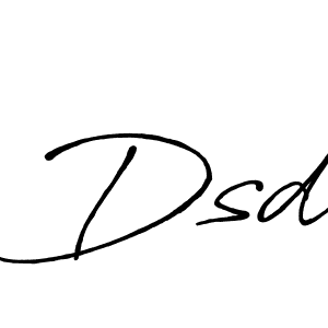 Also You can easily find your signature by using the search form. We will create Dsd name handwritten signature images for you free of cost using Antro_Vectra_Bolder sign style. Dsd signature style 7 images and pictures png