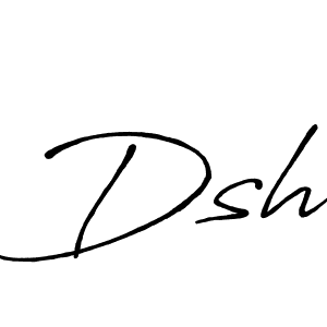 You should practise on your own different ways (Antro_Vectra_Bolder) to write your name (Dsh) in signature. don't let someone else do it for you. Dsh signature style 7 images and pictures png