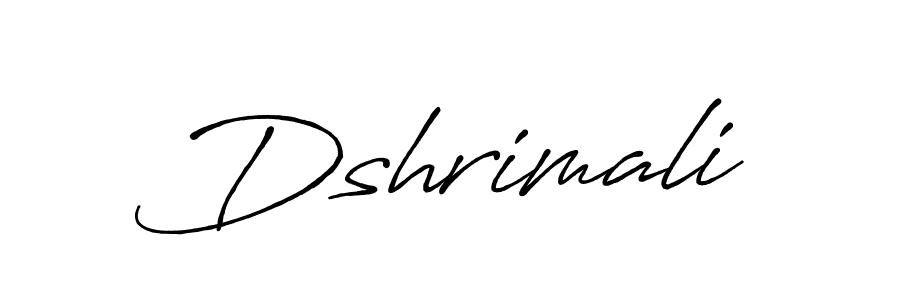 How to make Dshrimali signature? Antro_Vectra_Bolder is a professional autograph style. Create handwritten signature for Dshrimali name. Dshrimali signature style 7 images and pictures png