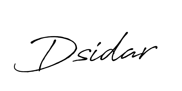 Design your own signature with our free online signature maker. With this signature software, you can create a handwritten (Antro_Vectra_Bolder) signature for name Dsidar. Dsidar signature style 7 images and pictures png