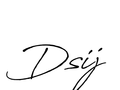 Dsij stylish signature style. Best Handwritten Sign (Antro_Vectra_Bolder) for my name. Handwritten Signature Collection Ideas for my name Dsij. Dsij signature style 7 images and pictures png