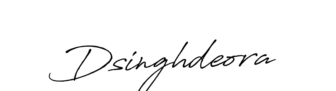 Use a signature maker to create a handwritten signature online. With this signature software, you can design (Antro_Vectra_Bolder) your own signature for name Dsinghdeora. Dsinghdeora signature style 7 images and pictures png