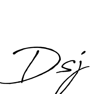 Make a beautiful signature design for name Dsj. With this signature (Antro_Vectra_Bolder) style, you can create a handwritten signature for free. Dsj signature style 7 images and pictures png