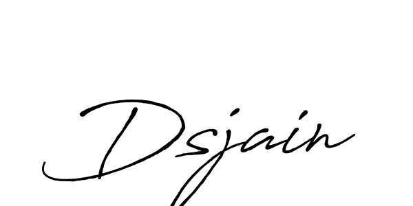 How to make Dsjain name signature. Use Antro_Vectra_Bolder style for creating short signs online. This is the latest handwritten sign. Dsjain signature style 7 images and pictures png