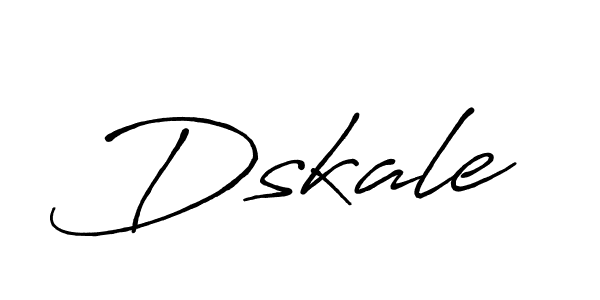 How to make Dskale name signature. Use Antro_Vectra_Bolder style for creating short signs online. This is the latest handwritten sign. Dskale signature style 7 images and pictures png