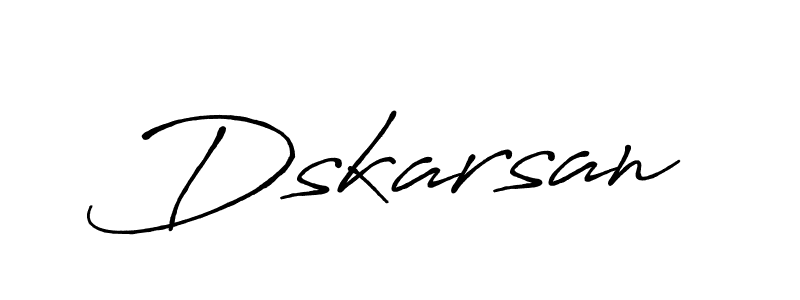 It looks lik you need a new signature style for name Dskarsan. Design unique handwritten (Antro_Vectra_Bolder) signature with our free signature maker in just a few clicks. Dskarsan signature style 7 images and pictures png