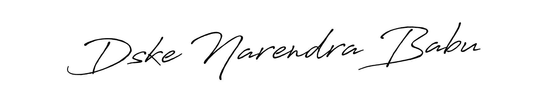 How to make Dske Narendra Babu signature? Antro_Vectra_Bolder is a professional autograph style. Create handwritten signature for Dske Narendra Babu name. Dske Narendra Babu signature style 7 images and pictures png