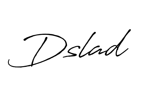 How to make Dslad name signature. Use Antro_Vectra_Bolder style for creating short signs online. This is the latest handwritten sign. Dslad signature style 7 images and pictures png