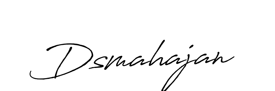 How to make Dsmahajan signature? Antro_Vectra_Bolder is a professional autograph style. Create handwritten signature for Dsmahajan name. Dsmahajan signature style 7 images and pictures png