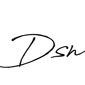 How to make Dsn signature? Antro_Vectra_Bolder is a professional autograph style. Create handwritten signature for Dsn name. Dsn signature style 7 images and pictures png