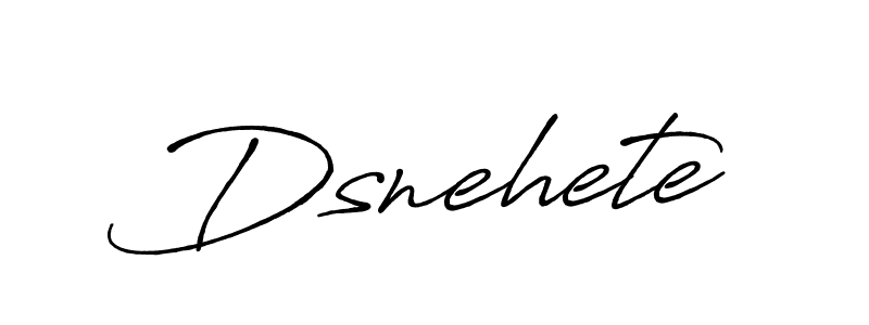 Make a beautiful signature design for name Dsnehete. With this signature (Antro_Vectra_Bolder) style, you can create a handwritten signature for free. Dsnehete signature style 7 images and pictures png