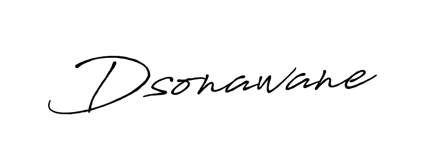 Make a beautiful signature design for name Dsonawane. With this signature (Antro_Vectra_Bolder) style, you can create a handwritten signature for free. Dsonawane signature style 7 images and pictures png