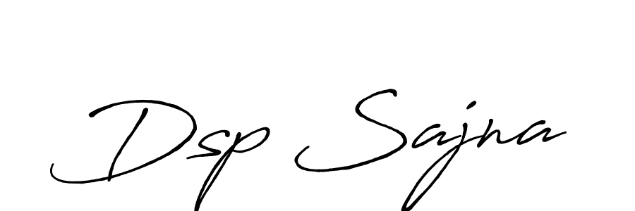 How to make Dsp Sajna signature? Antro_Vectra_Bolder is a professional autograph style. Create handwritten signature for Dsp Sajna name. Dsp Sajna signature style 7 images and pictures png