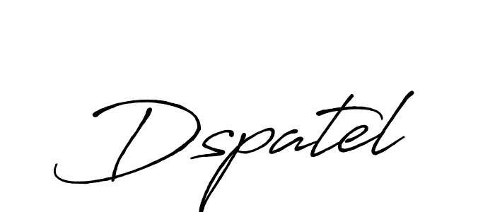 Dspatel stylish signature style. Best Handwritten Sign (Antro_Vectra_Bolder) for my name. Handwritten Signature Collection Ideas for my name Dspatel. Dspatel signature style 7 images and pictures png